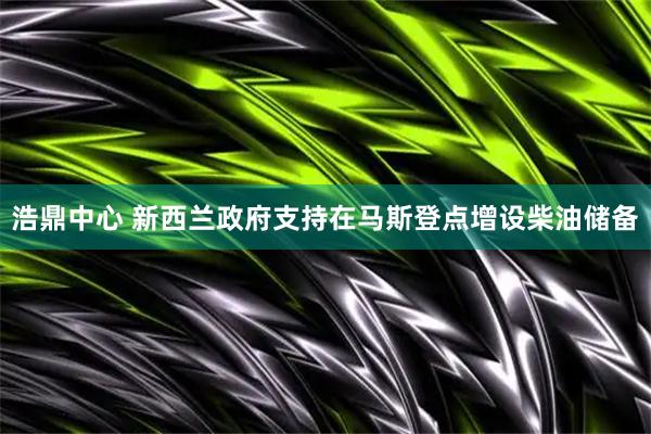 浩鼎中心 新西兰政府支持在马斯登点增设柴油储备